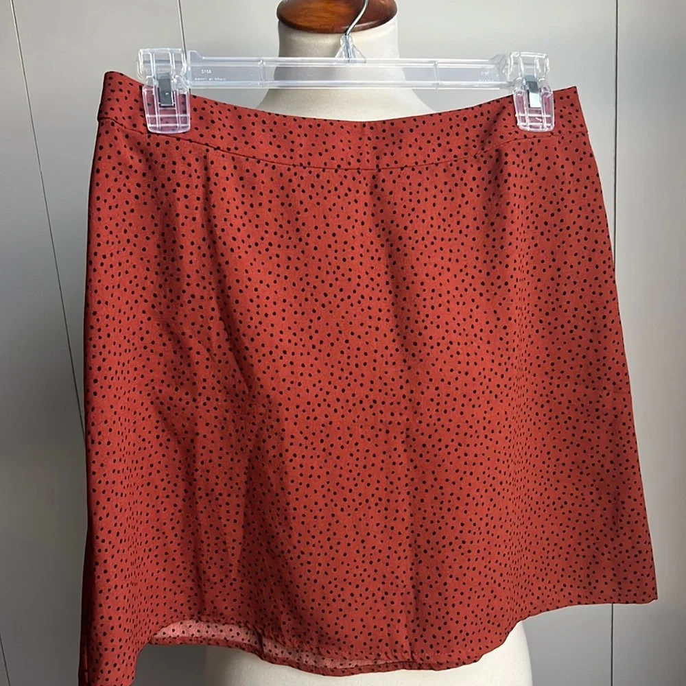 Bp leopard print skater skirt EUC